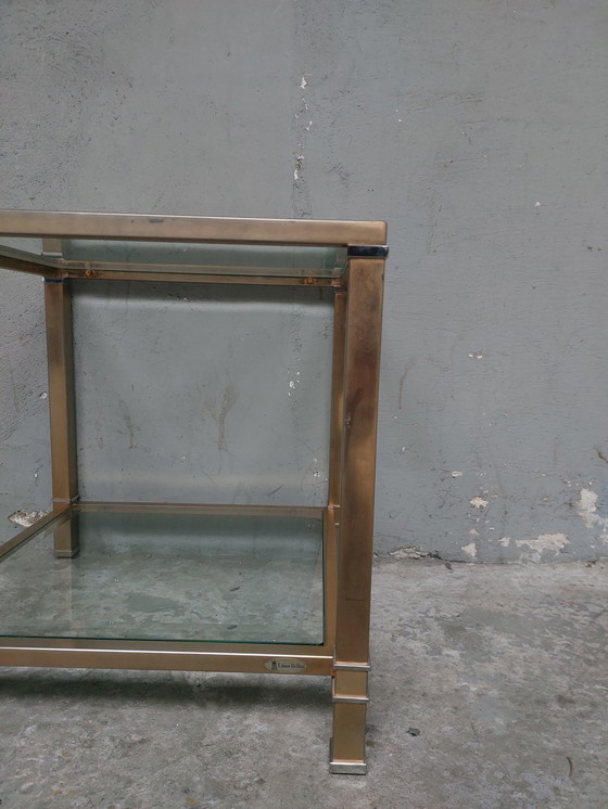 Image 1 of Goldener Hollywood Regency Couchtisch von Linea Bellini