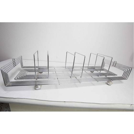 Image 1 of Zeitschriftenständer aus Stahl von Max Sauze für Isocele, 1970