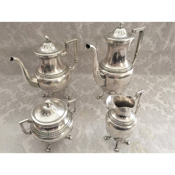 Image 1 of Vintage versilbertes Teeservice, Deutschland 1910