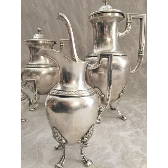 Image 1 of Vintage versilbertes Teeservice, Deutschland 1910