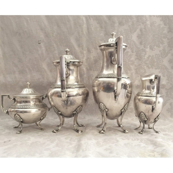 Image 1 of Vintage versilbertes Teeservice, Deutschland 1910