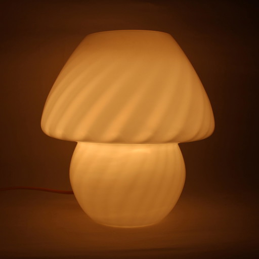 Vintage Mushroom Swirl Glas Lampe