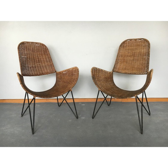 Image 1 of Paar Vintage-Sessel von Raoul Guys, 1950