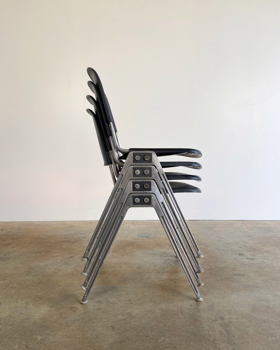 Image 1 of 4x Vintage Knoll 1601 Stuhl von Don Albinson