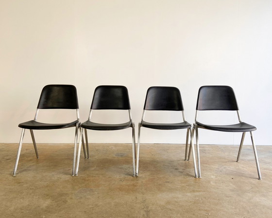 Image 1 of 4x Vintage Knoll 1601 Stuhl von Don Albinson