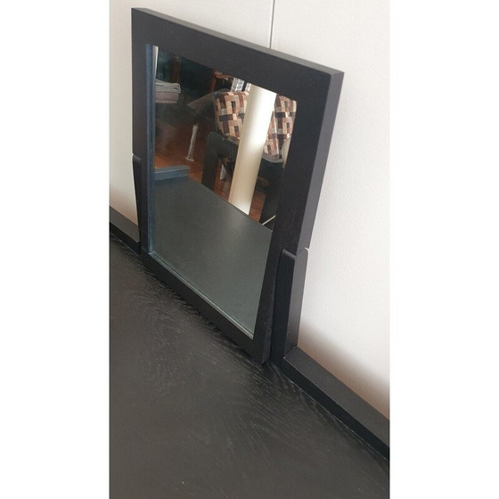 Image 1 of Vintage Schminktisch aus schwarzer Esche mit Schubladen, 1980