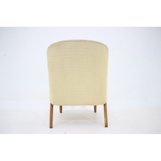 Image 1 of Vintage Chresten Findahl Brodersen Sessel aus Eichenholz, Dänemark 1950er Jahre