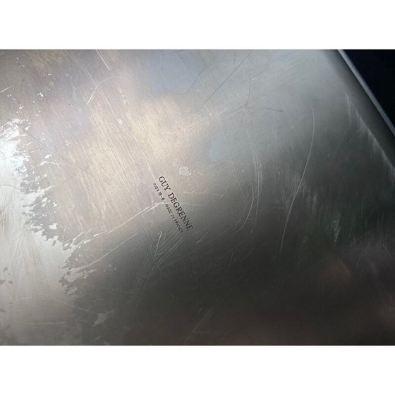 Image 1 of Vintage Cosmos Edelstahltablett für Guy Degrenne, 1970