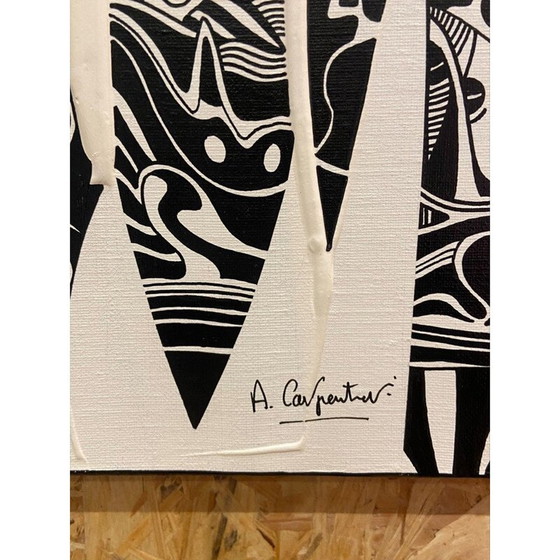 Image 1 of Acryl auf alter Leinwand "HypNos-02 H" von Alain Carpentier