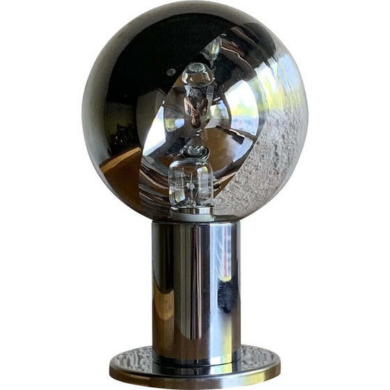 Image 1 of Vintage Tischleuchte aus Chrom und Glas von Motoko Ishii für Staff Leuchten, Deutschland
