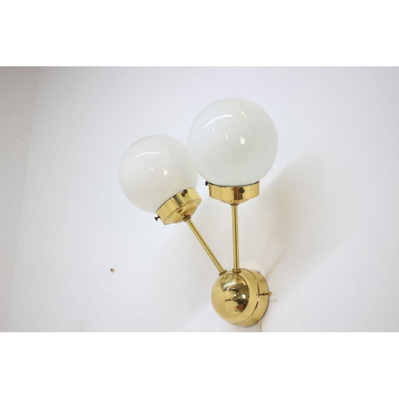 Image 1 of Alte Sputnik-Wandlampen aus Messing, 1970