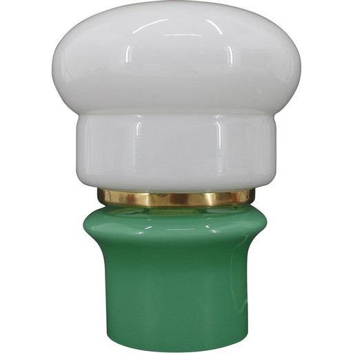 Tischlampe aus Opalglas, Tschechoslowakei 1960