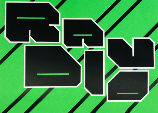 Donald Beekman – Siebdruck leuchtend grün