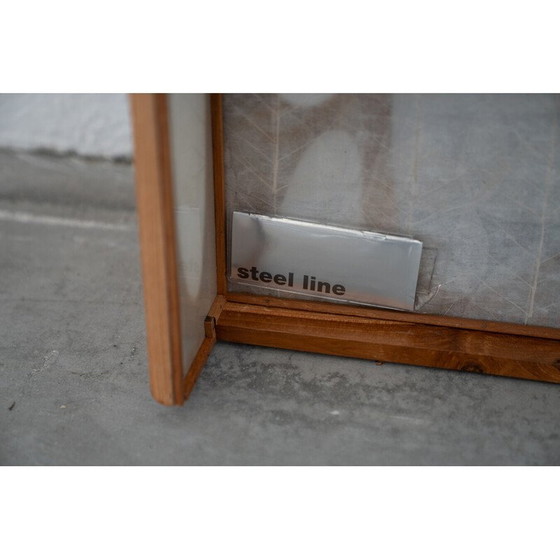 Image 1 of Vintage-Wandlampe aus Kirschholz und Reispapier, Italien 1980