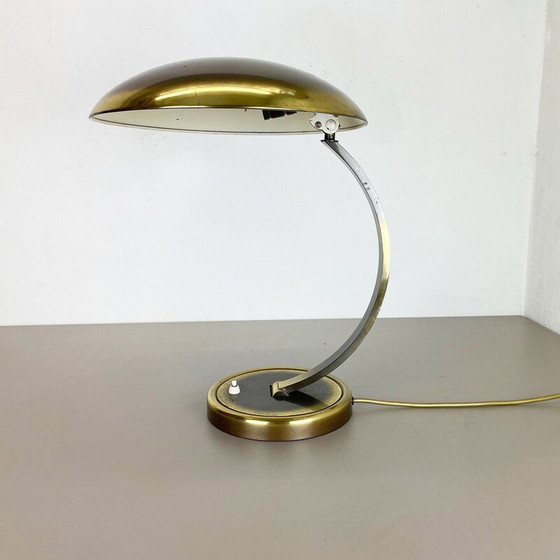 Image 1 of Vintage 6751 Schreibtischlampe aus flexiblem Messing von Christian Dell für Kaiser Idell, Deutschland 1950er Jahre