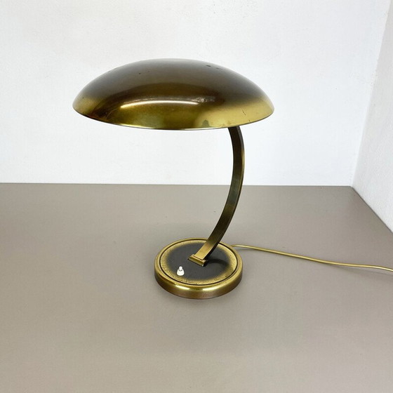 Image 1 of Vintage 6751 Schreibtischlampe aus flexiblem Messing von Christian Dell für Kaiser Idell, Deutschland 1950er Jahre