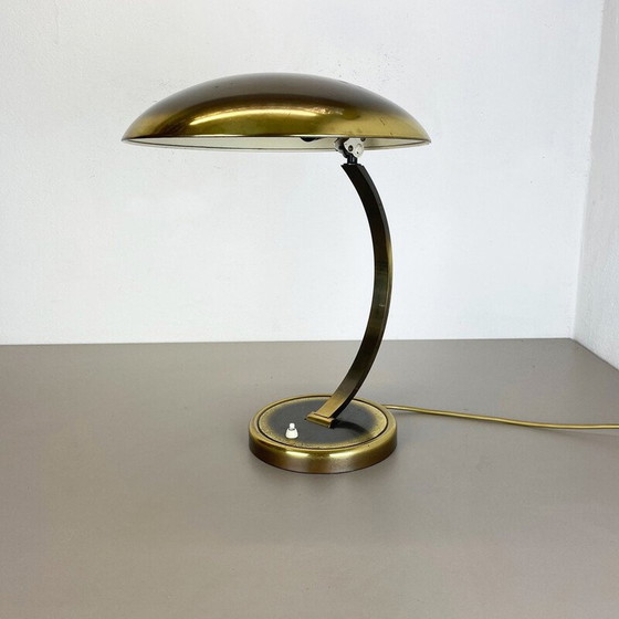 Image 1 of Vintage 6751 Schreibtischlampe aus flexiblem Messing von Christian Dell für Kaiser Idell, Deutschland 1950er Jahre
