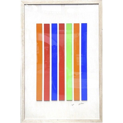 Alte Collage von Albert Chubac, 1960-1970