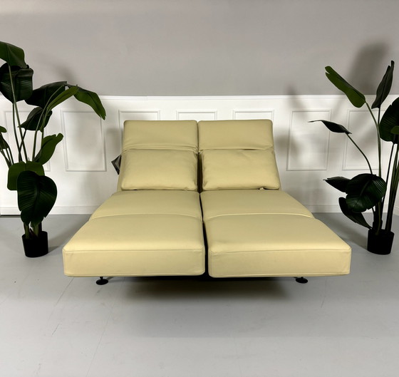 Image 1 of Brühl Moule Small 2-Sitzer Designer Sofa Leder Ausstellungsstück