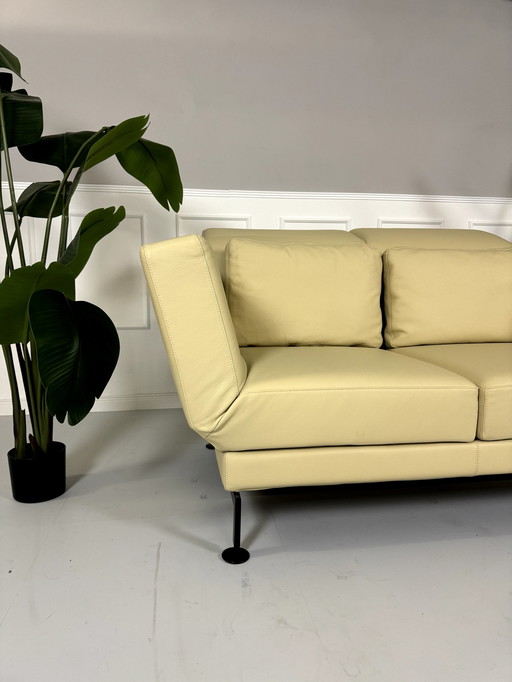 Brühl Moule Small 2-Sitzer Designer Sofa Leder Ausstellungsstück