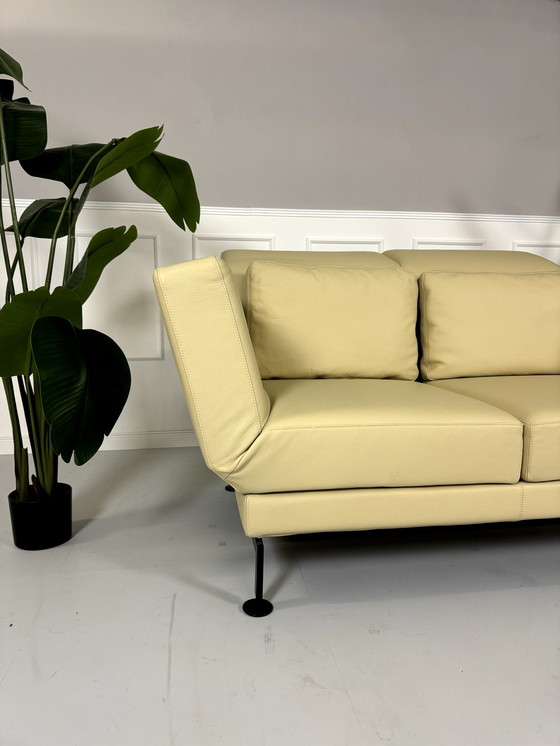 Image 1 of Brühl Moule Small 2-Sitzer Designer Sofa Leder Ausstellungsstück