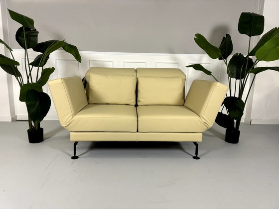 Image 1 of Brühl Moule Small 2-Sitzer Designer Sofa Leder Ausstellungsstück