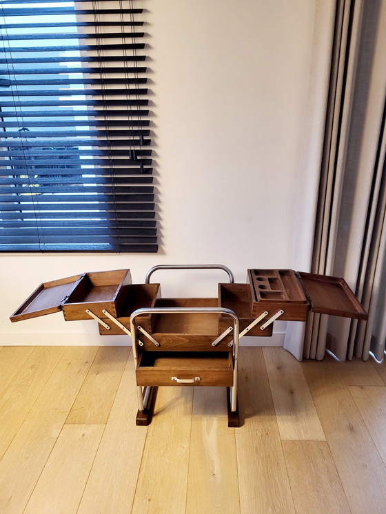 Image 1 of Aufbewahrungsbox oder Hobbykiste, Industriestil, Torck, Belgien, vermutlich 1960er Jahre