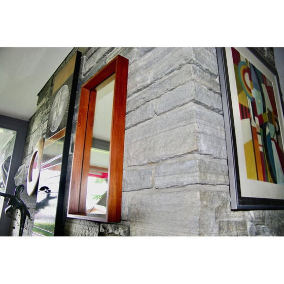 Image 1 of Vintage Teakholz Spiegel O.D Mobler A.S 1950