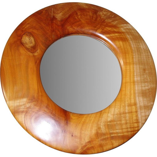 Vintage massiv Kirsche Spiegel Morand 1980s