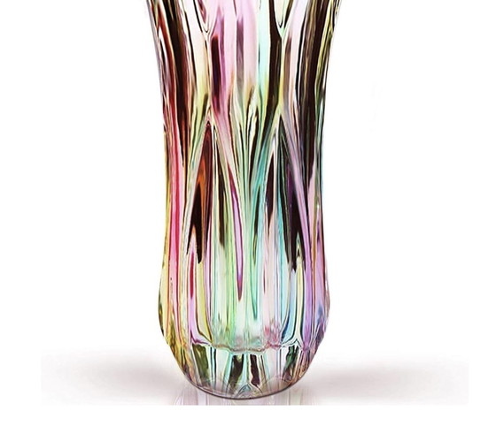 Image 1 of Bunte Vase Kristallglas