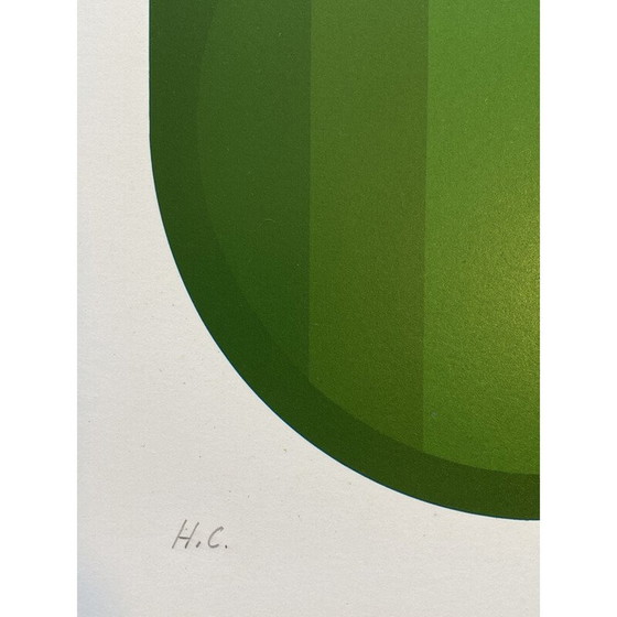 Image 1 of Klassische Fotolithografie "Hommage an Vasarely" von Jim Bird, 1970