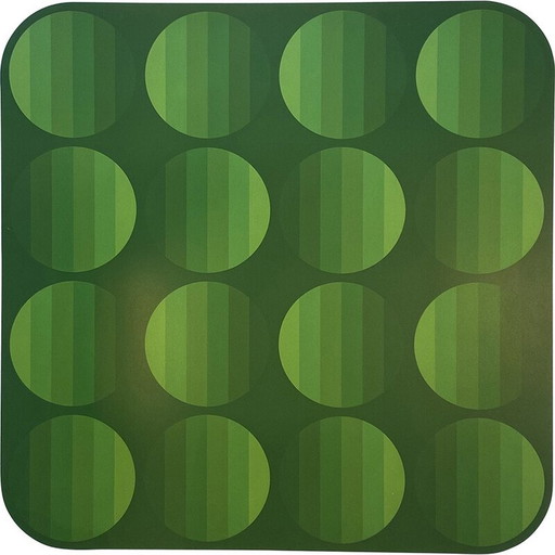 Klassische Fotolithografie "Hommage an Vasarely" von Jim Bird, 1970