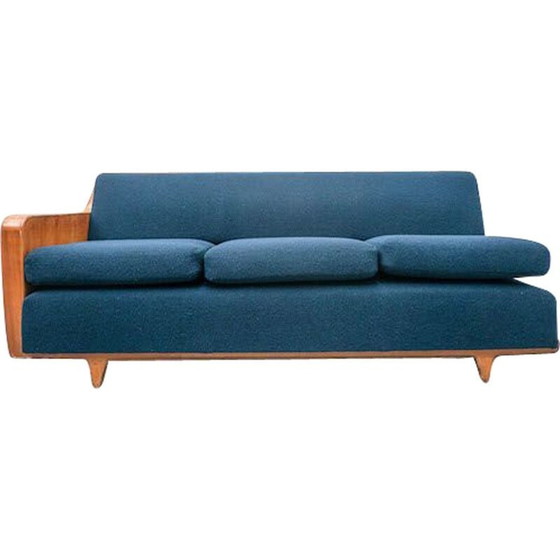 Image 1 of Blaues Sofa aus der Mitte des Jahrhunderts von Melchiorre Bega, Italien 1950er Jahre
