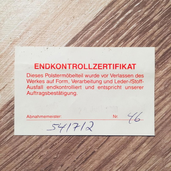 Image 1 of Sessel Topform aus rotem Leder Panhard