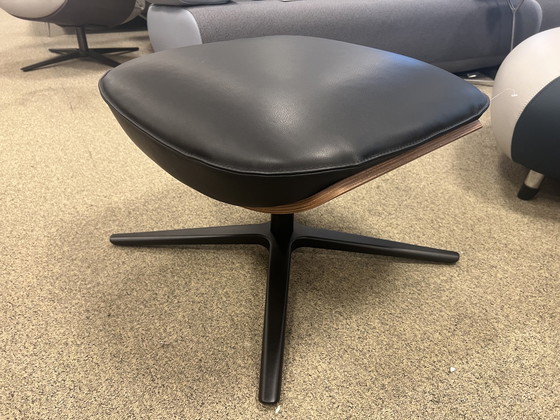 Image 1 of Leolux Cream Fußhocker Noli Carbone schwarz