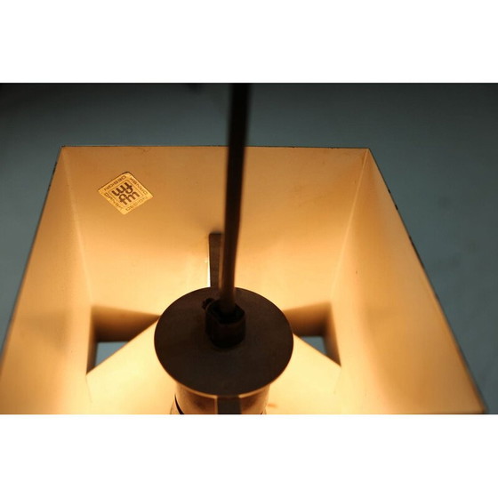 Image 1 of Vintage-Hängelampe Kubus von Jo Hammerborg für Fog & Morup Dänemark