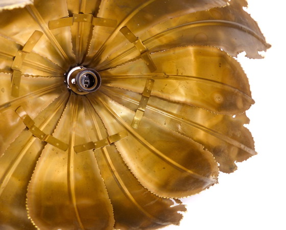 Image 1 of Brutalistische Hängeleuchte aus Messing Svend Aage Holm Sørensen 1960