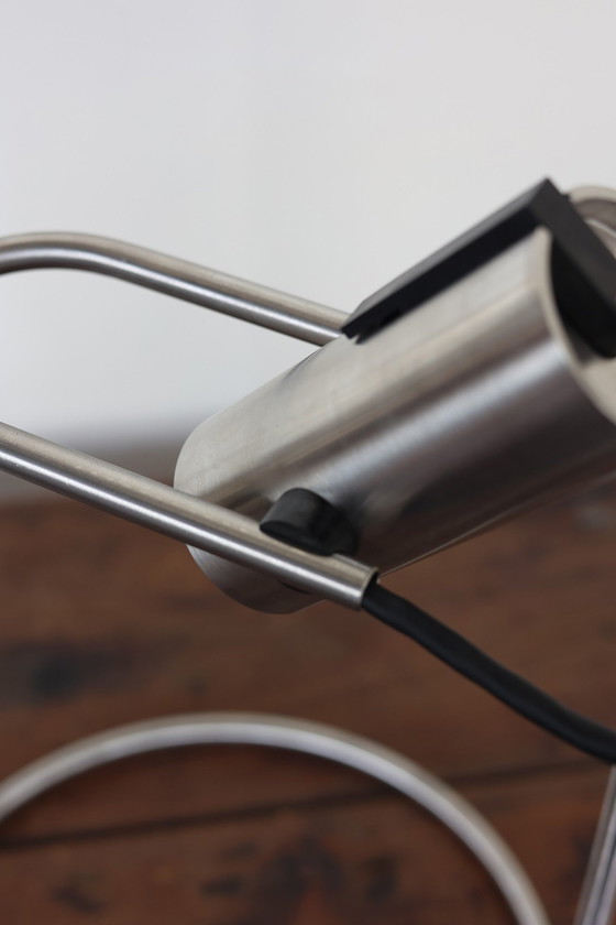 Image 1 of Außergewöhnliche minimalistische Mid Century Tischlampe, 60S, Italien, Raumzeitalter, Sputnik