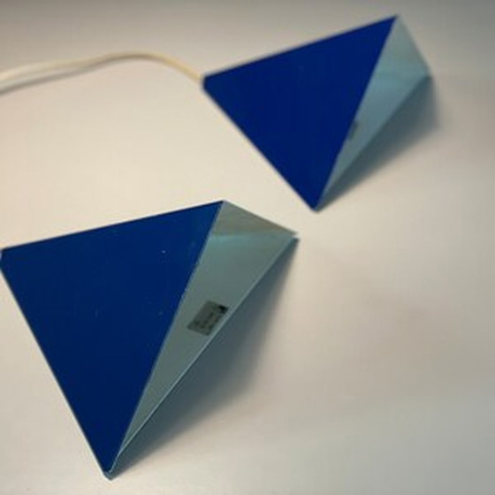 Image 1 of 2x Seltene 70er Jahre Dänische Wandlampen von Horn Denmark