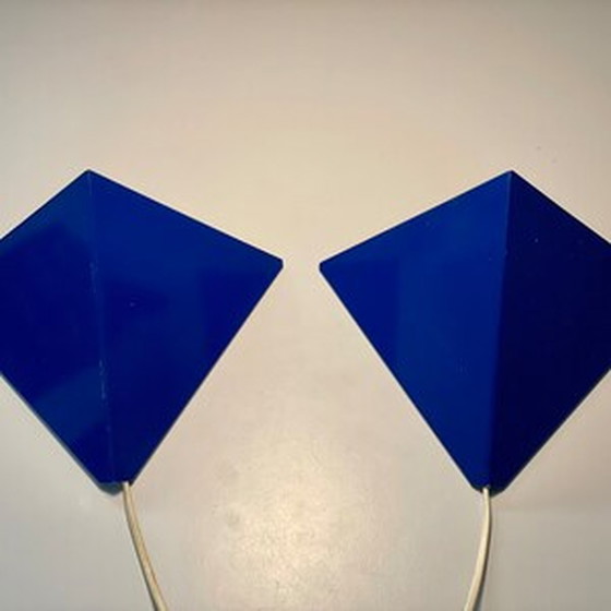 Image 1 of 2x Seltene 70er Jahre Dänische Wandlampen von Horn Denmark