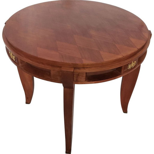 Vintage Art deco Tisch von Jules Leleu, 1930-1940er Jahre