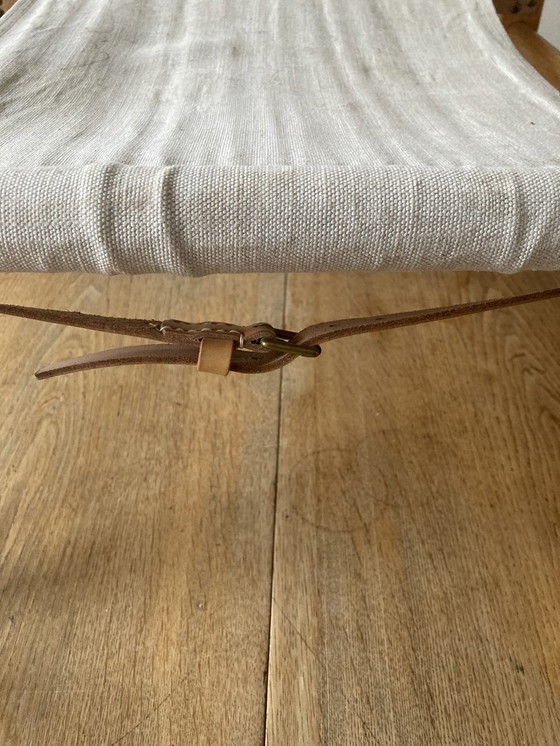 Image 1 of Kaare Klint Safari Stuhl und Hocker. Carl Hansen Kk47000