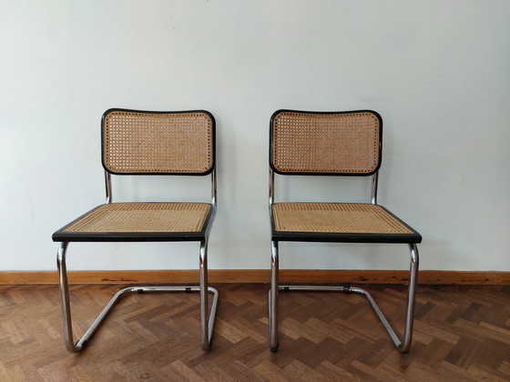 Image 1 of 2x Marcel Breuer Cesca-Stühle