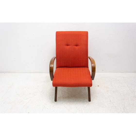 Image 1 of Paar Sessel aus Buchenholz aus der Mitte des Jahrhunderts von Jaroslav Šmídek, Tschechoslowakei 1970er Jahre