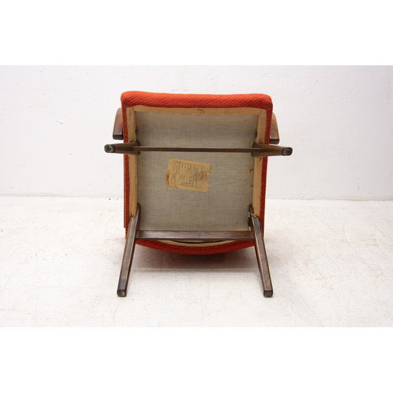 Image 1 of Paar Sessel aus Buchenholz aus der Mitte des Jahrhunderts von Jaroslav Šmídek, Tschechoslowakei 1970er Jahre