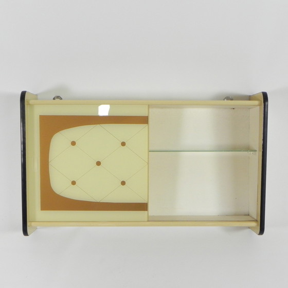 Image 1 of Wandschrank mit Glasschiebetüren, 1950er Jahre