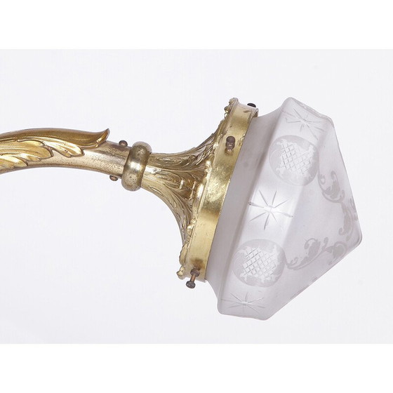Image 1 of Alte feuervergoldete Wandlampe, 1900er Jahre