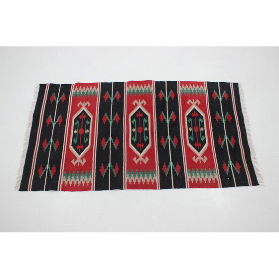 Image 1 of Kelim-Teppich aus Wolle, Tschechoslowakei 1950