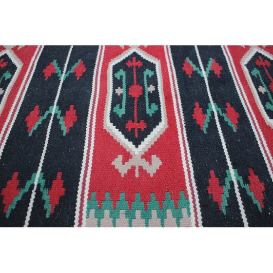 Image 1 of Kelim-Teppich aus Wolle, Tschechoslowakei 1950