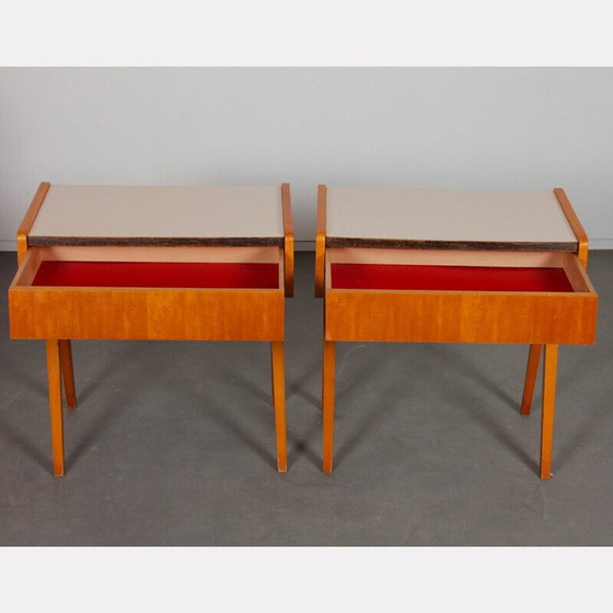 Image 1 of Ein Paar Nachttische aus Holz und Formica, 1970